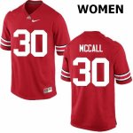 Women's Ohio State Buckeyes #30 Demario McCall Red Nike NCAA College Football Jersey Discount CID3244UW
